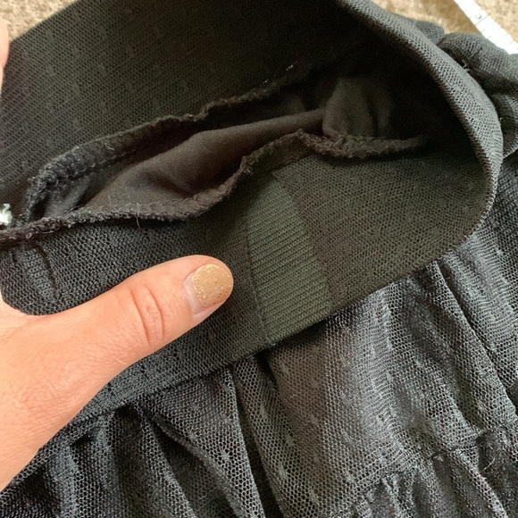 Studio Y Black Tiered Mesh Mini Skirt - Picture 7 of 8